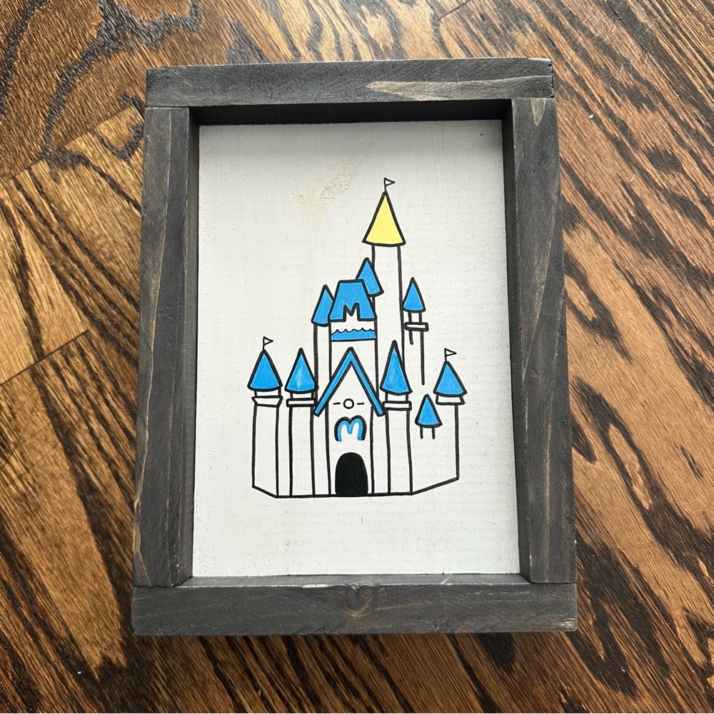 Handmade Wood Castle Sign
